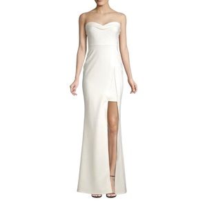 LIKELY Ella Strapless Sweetheart Mermaid White Gown